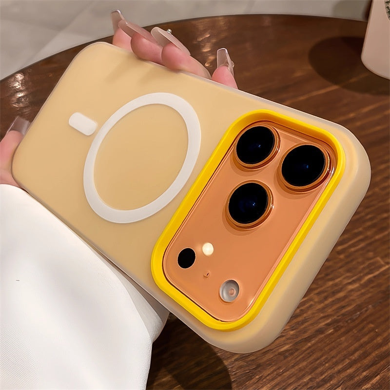 Suitable For 17 Pro Max Phone Case  Jelly Magnetic Two in one Frosted Simple Drop proof