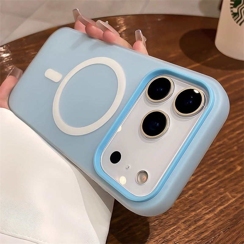 Suitable For 17 Pro Max Phone Case  Jelly Magnetic Two in one Frosted Simple Drop proof
