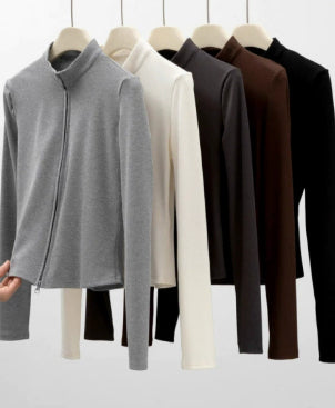 Springautumn Cardigan Slim-fit Versatile Short Style