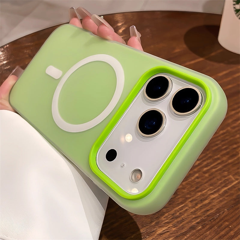 Suitable For 17 Pro Max Phone Case  Jelly Magnetic Two in one Frosted Simple Drop proof