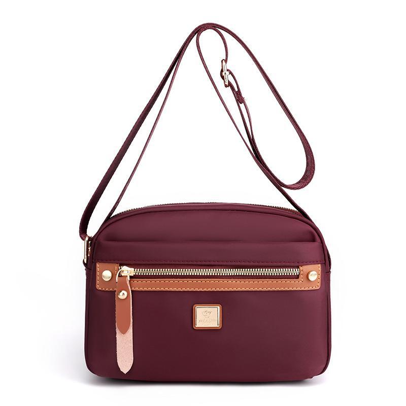 Solid-color Nylon Crossbody Womens Shoulder Bag
