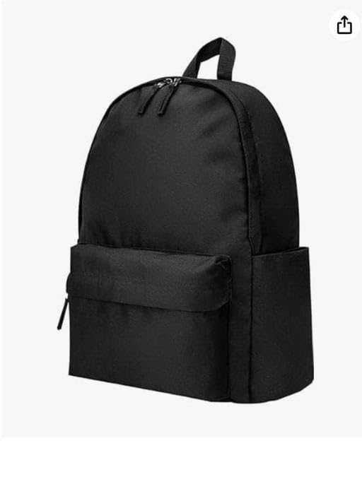 Waterproof Casual Backpack for Girls & Women Stylish Trendy School and College Bag 17" x 12" Durable Daily Use Black