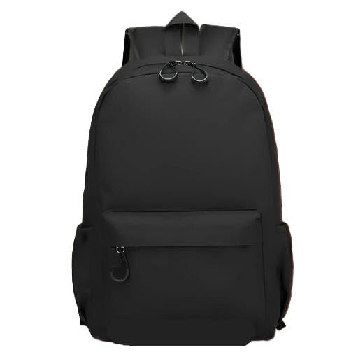 Waterproof Casual Backpack for Girls & Women Stylish Trendy School and College Bag 17" x 12" Durable Daily Use Black