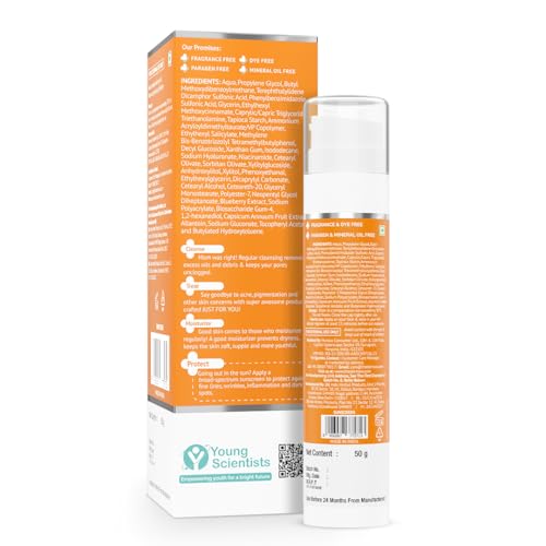 The Derma Co 1% Hyaluronic Sunscreen Aqua Gel SPF 50 PA++++ | Hydrating, Lightweight & Non-Greasy | No White Cast | Broad Spectrum & Blue Light Protection | Clinically Tested - (In-Vivo) | 50 g