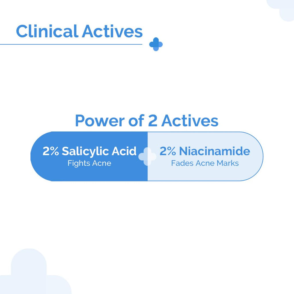 The Derma Co Sali-Cinamide Anti-Acne Face Wash with 2% Salicylic Acid & 2% Niacinamide - 80 ml | Clears Acne & Marks | Removes Excess Oil