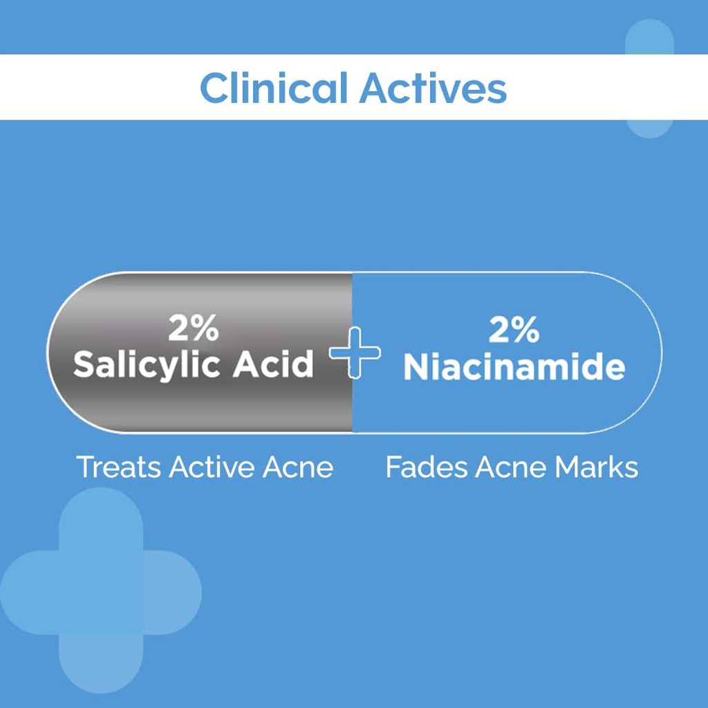 The Derma Co Sali-Cinamide Anti-Acne Face Wash with 2% Salicylic Acid & 2% Niacinamide - 80 ml | Clears Acne & Marks | Removes Excess Oil