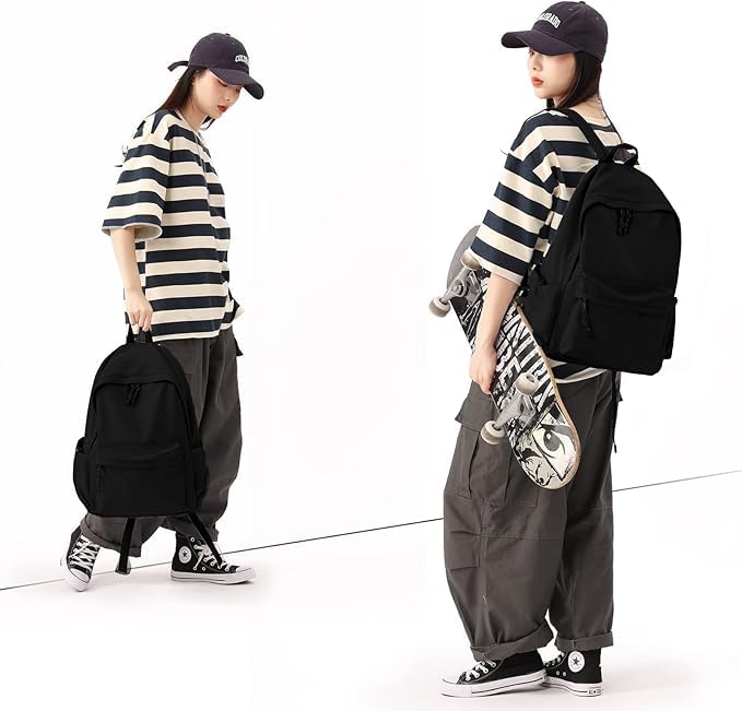 Midnight Anti-Theft College Bag for Girls Boys Man Women | 15.6 inch Laptop Trendy School Collage Backpack Bags for Men Office use with Anti Theft Pocket & Small Pockets Inside