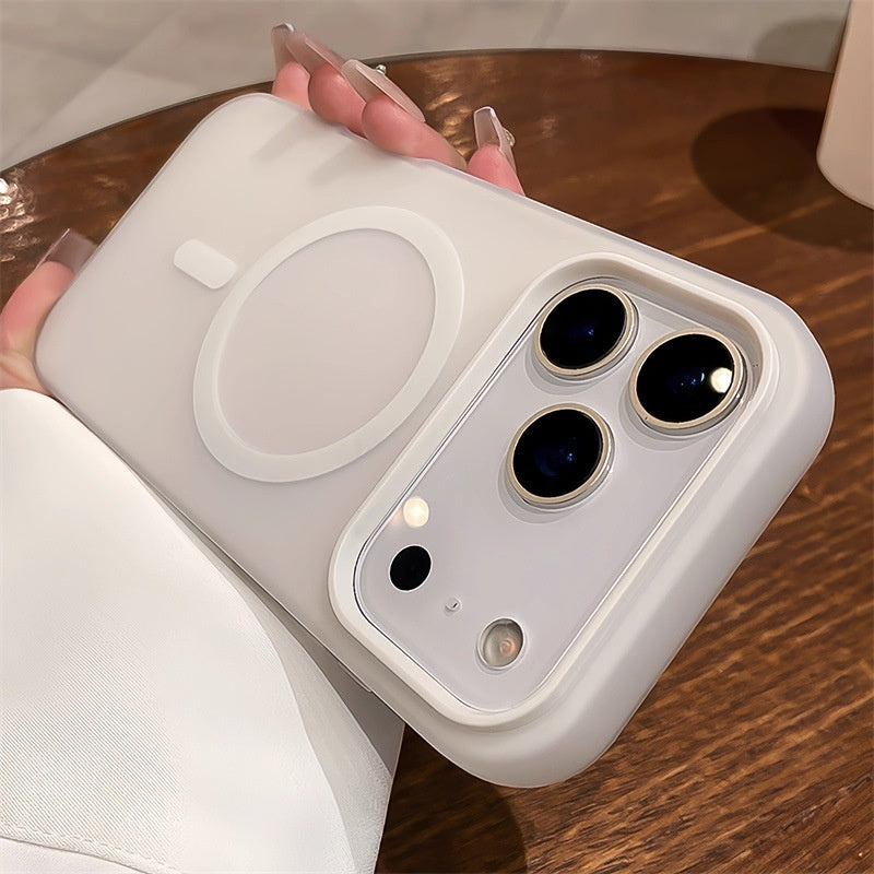 Suitable For 17 Pro Max Phone Case  Jelly Magnetic Two in one Frosted Simple Drop proof