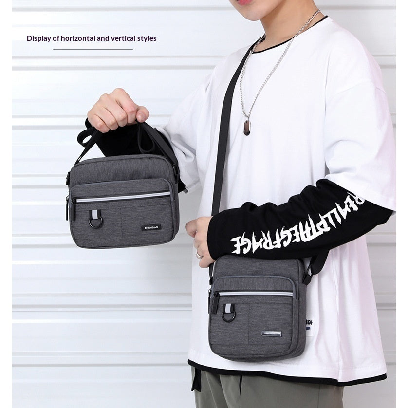 Men's Business Oxford Cloth Shoulder Simple Casual Large-Capacity Crossbody Bag