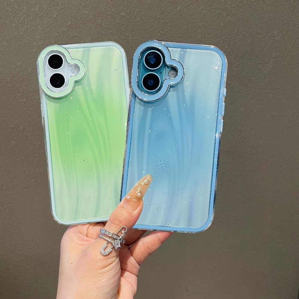 VONZEE Electroplating Transparent Clear Logo Back Cover TPU Compatible with iPhone 16 Plus Case, Compatible with Magsafe, Full Body & Individual Camera Protection for Each Lens for Men & Women (Gold)