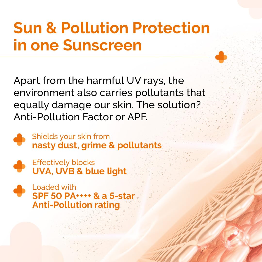 The Derma Co 1% Hyaluronic Sunscreen Aqua Gel SPF 50 PA++++ | Hydrating, Lightweight & Non-Greasy | No White Cast | Broad Spectrum & Blue Light Protection | Clinically Tested - (In-Vivo) | 50 g