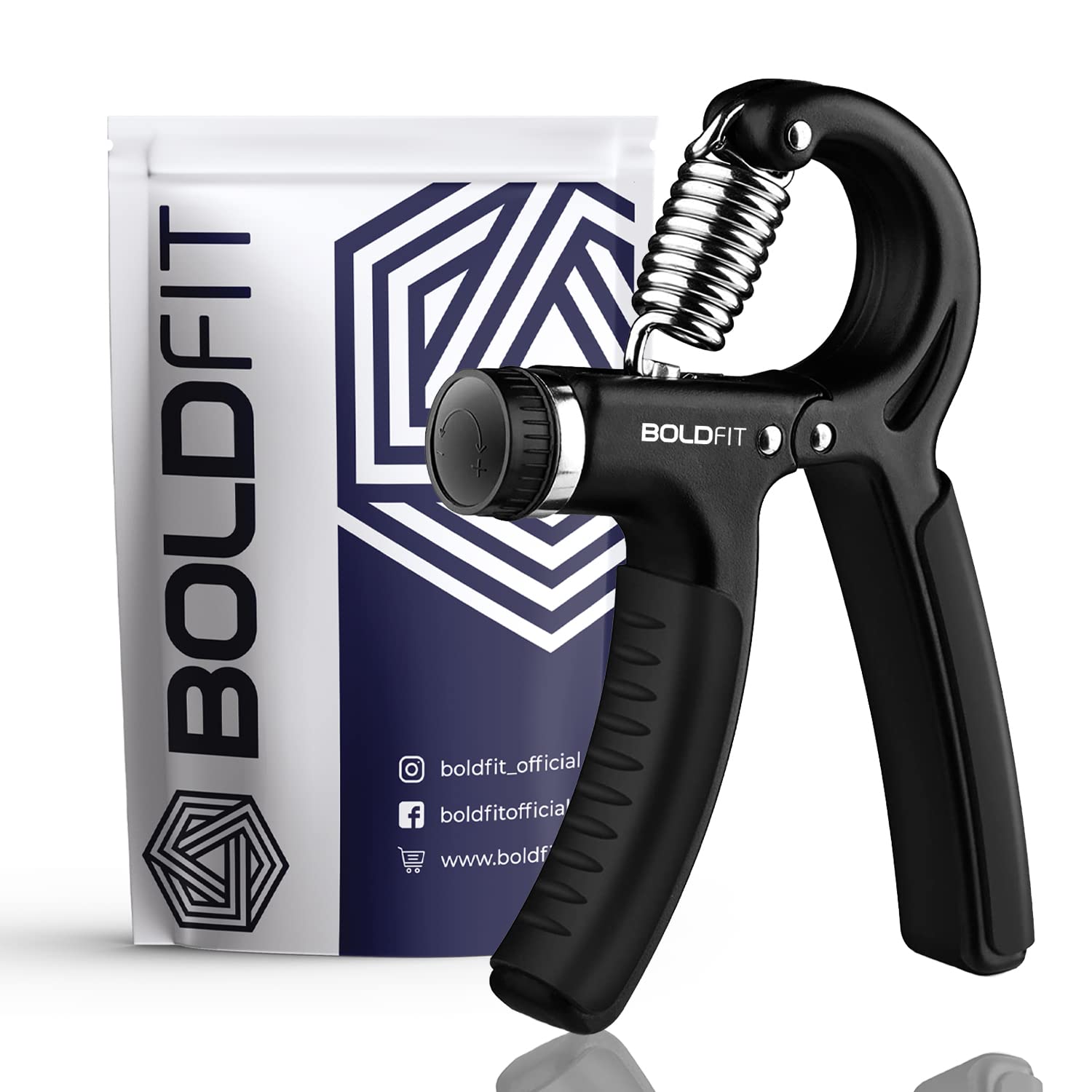 Boldfit Hand Gripper for Men & Women Hand Grip Strengthener for Forearm, Wrist & Finger Workout Fitness Equipment for Home & Gym Training