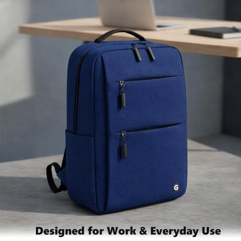 GadgetBite Graphite 20 Litre Laptop Bag with 15.6 Inch Laptop Compartment USB Charging Port and Organiser Pocket for Men Women Boys