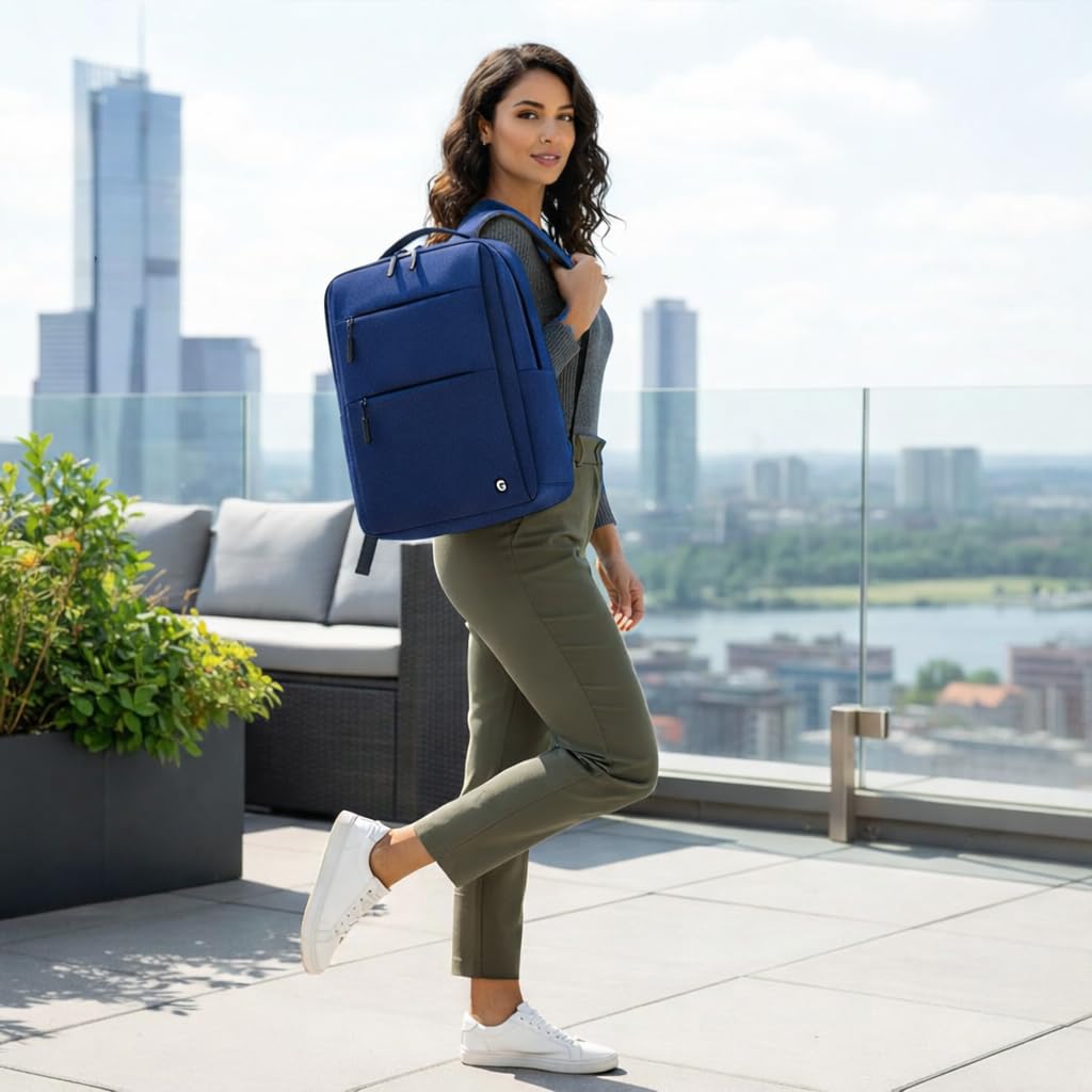 GadgetBite Graphite 20 Litre Laptop Bag with 15.6 Inch Laptop Compartment USB Charging Port and Organiser Pocket for Men Women Boys