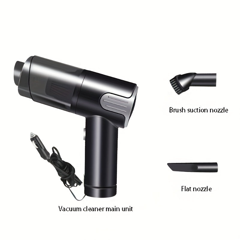 Wired Red Silver Car Vacuum Cleaner  Home Handheld Mini Desktop Vacuum Cleaner Portable