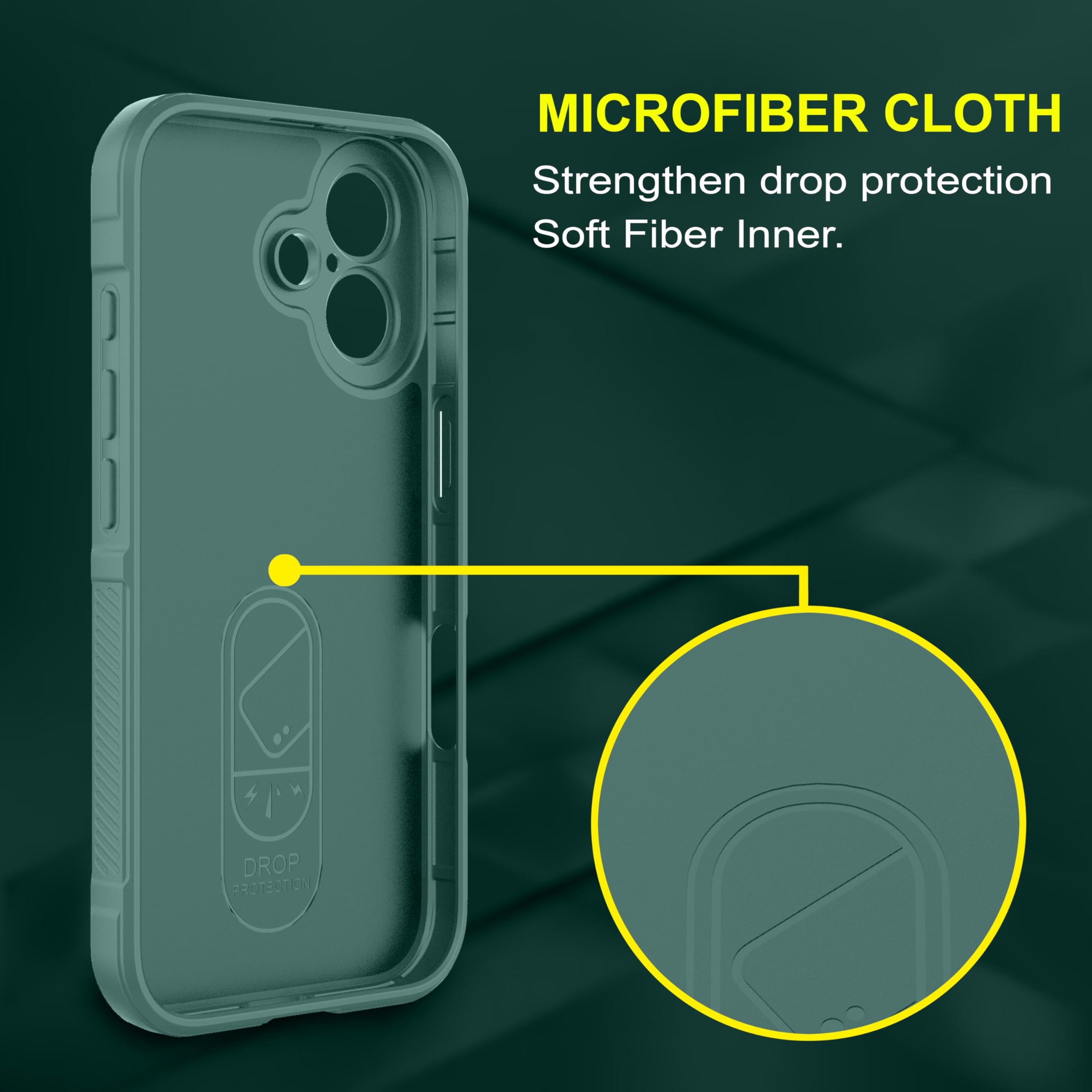 amazon basics Back Case Cover for iPhone 16 Plus | Compatible for iPhone 16 Plus Back Cover | Scratch-Resistant Back Cover | Clear