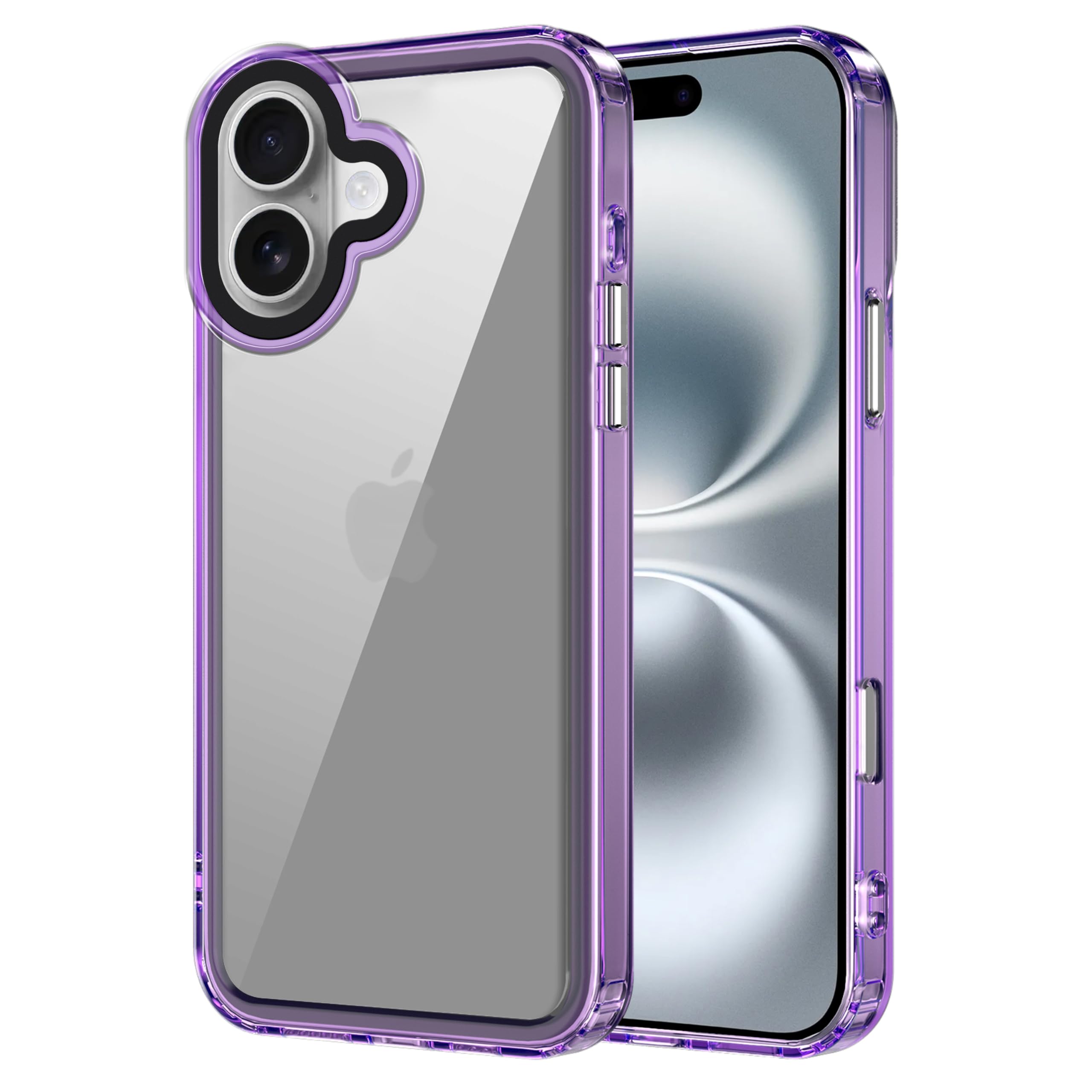 amazon basics Back Case Cover for iPhone 16 Plus | Compatible for iPhone 16 Plus Back Cover | Scratch-Resistant Back Cover | Clear