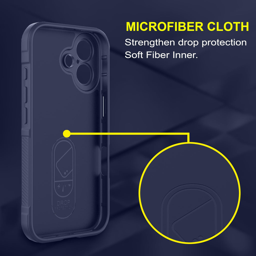 amazon basics Back Case Cover for iPhone 16 Plus | Compatible for iPhone 16 Plus Back Cover | Scratch-Resistant Back Cover | Clear