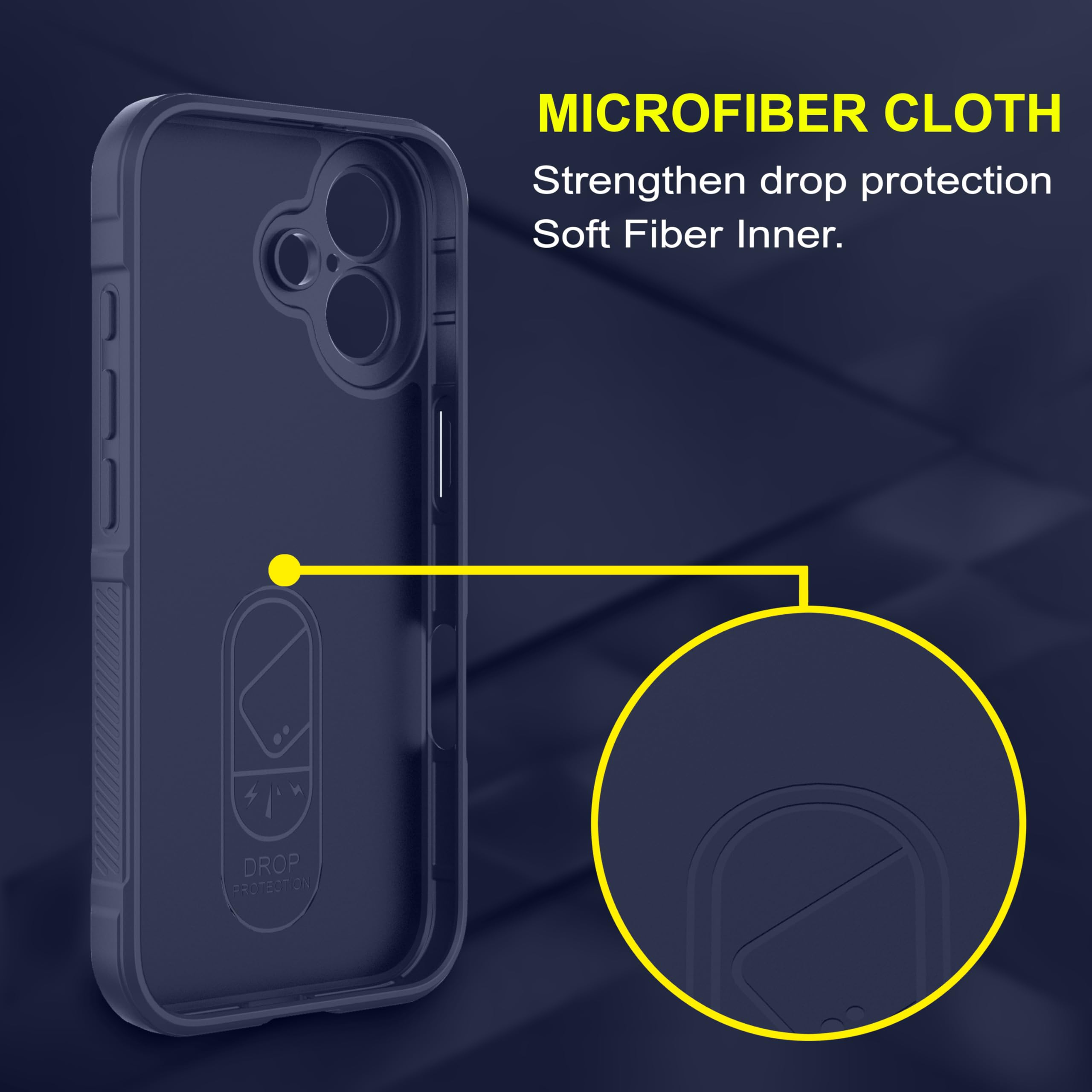amazon basics Back Case Cover for iPhone 16 Plus | Compatible for iPhone 16 Plus Back Cover | Scratch-Resistant Back Cover | Clear