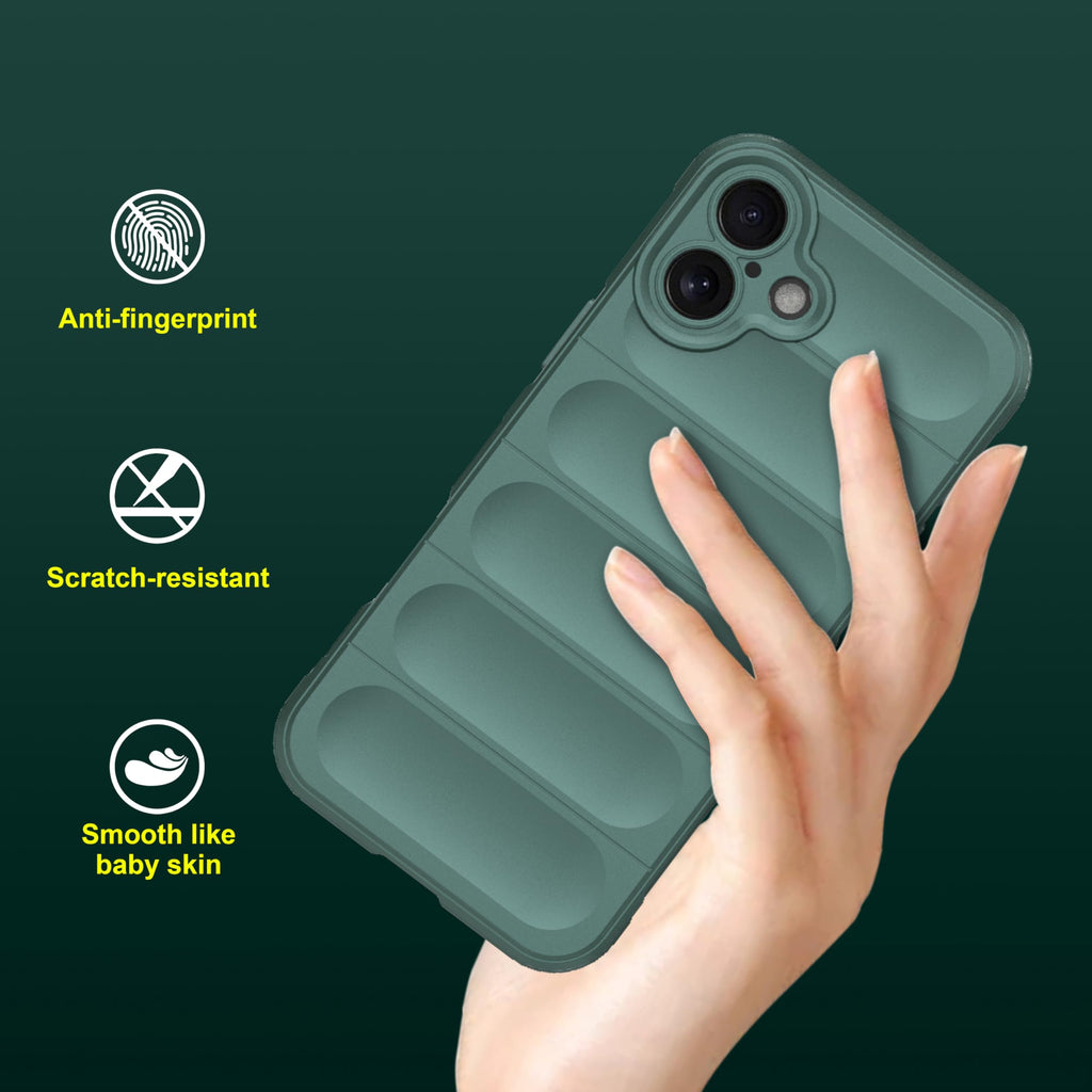 amazon basics Back Case Cover for iPhone 16 Plus | Compatible for iPhone 16 Plus Back Cover | Scratch-Resistant Back Cover | Clear