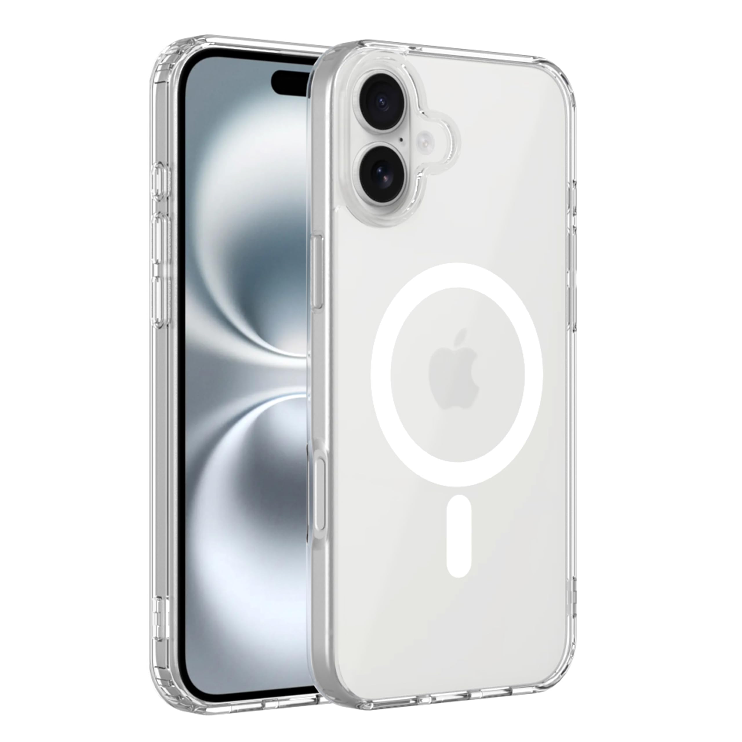 amazon basics Back Case Cover for iPhone 16 Plus | Compatible for iPhone 16 Plus Back Cover | Scratch-Resistant Back Cover | Clear