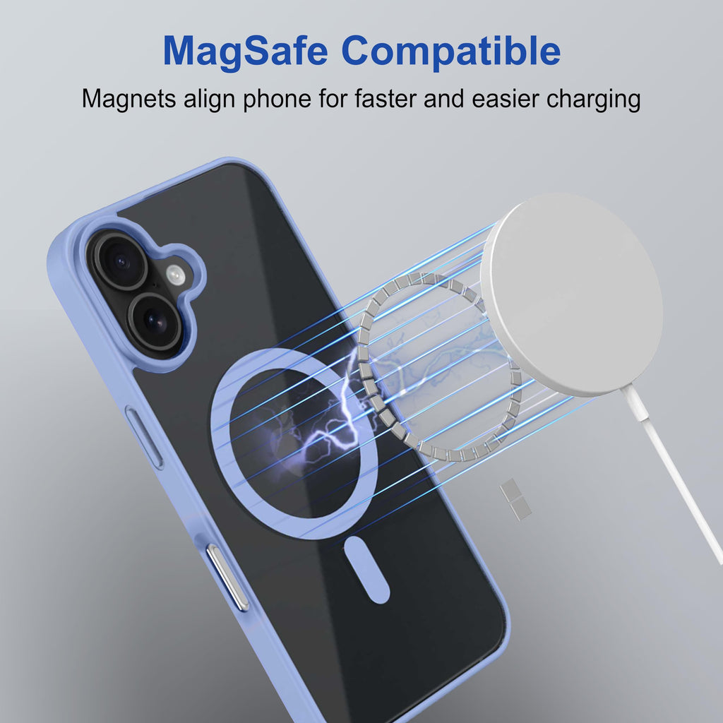 amazon basics Back Case Cover for iPhone 16 Plus | Compatible for iPhone 16 Plus Back Cover | Scratch-Resistant Back Cover | Clear