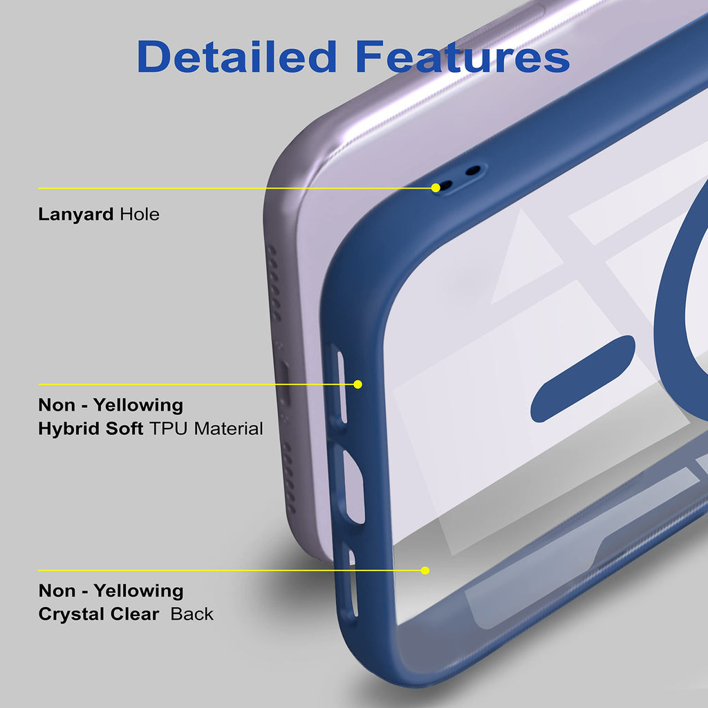 amazon basics Back Case Cover for iPhone 16 Plus | Compatible for iPhone 16 Plus Back Cover | Scratch-Resistant Back Cover | Clear