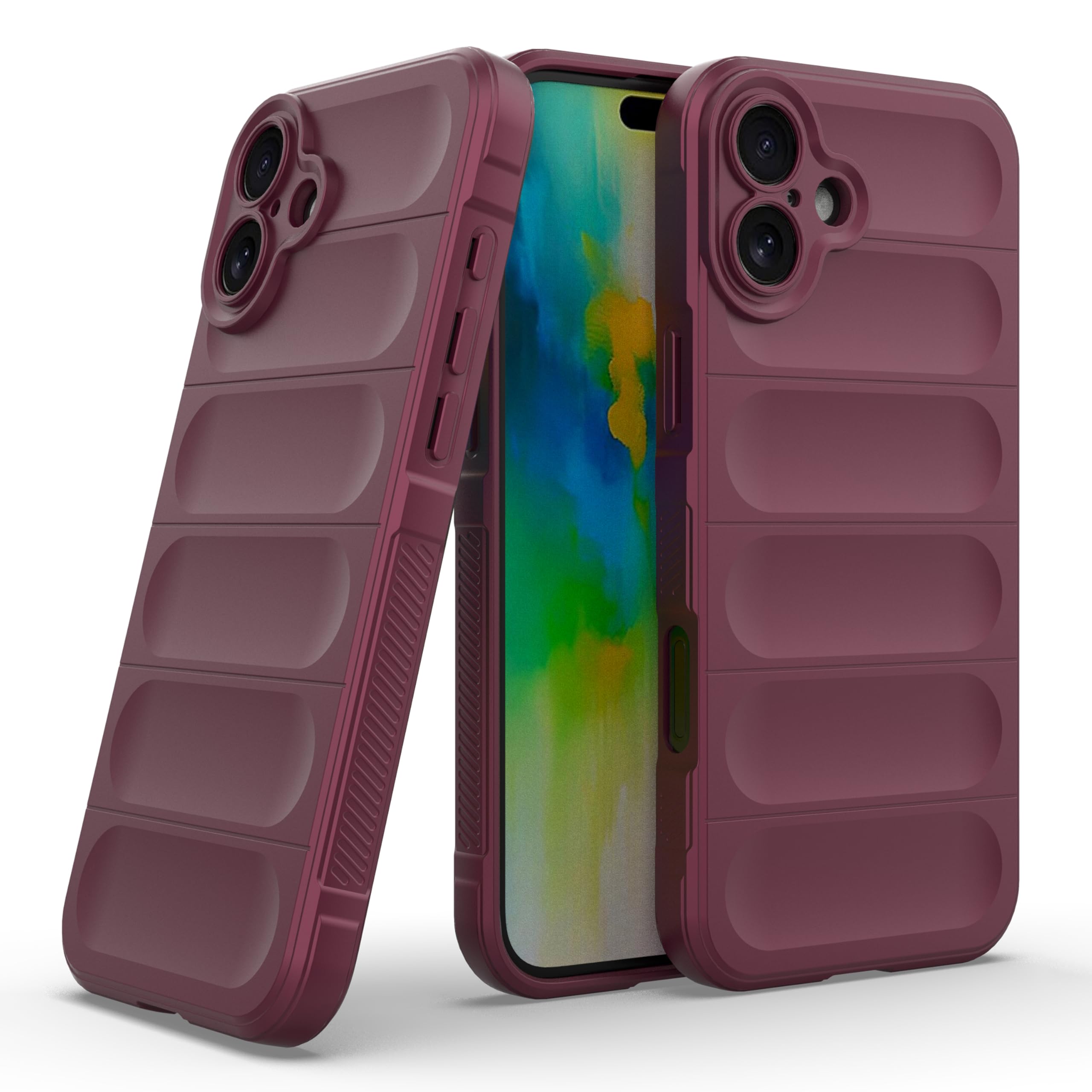 amazon basics Back Case Cover for iPhone 16 Plus | Compatible for iPhone 16 Plus Back Cover | Scratch-Resistant Back Cover | Clear