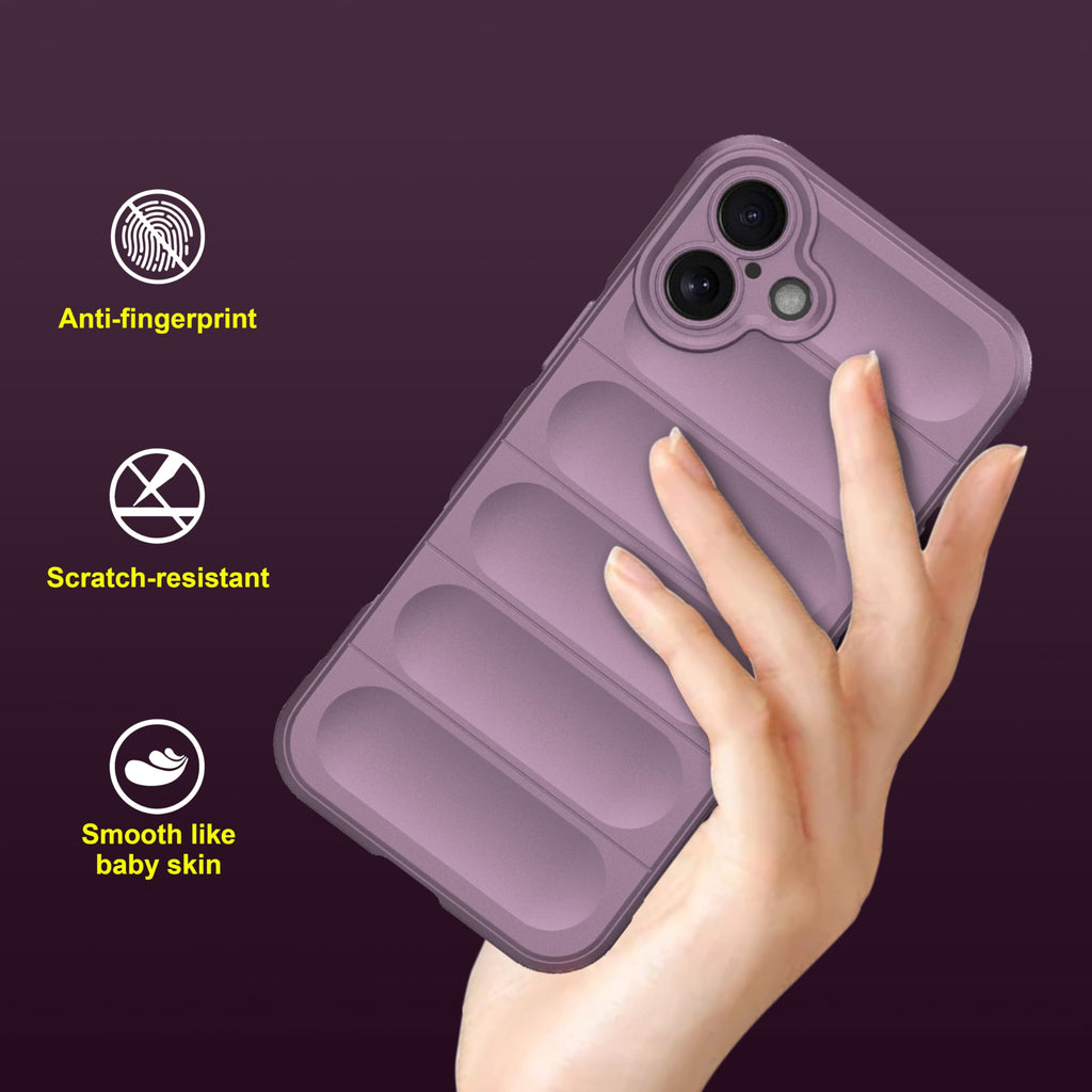 amazon basics Back Case Cover for iPhone 16 Plus | Compatible for iPhone 16 Plus Back Cover | Scratch-Resistant Back Cover | Clear