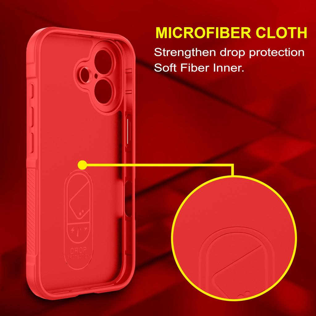 amazon basics Back Case Cover for iPhone 16 Plus | Compatible for iPhone 16 Plus Back Cover | Scratch-Resistant Back Cover | Clear