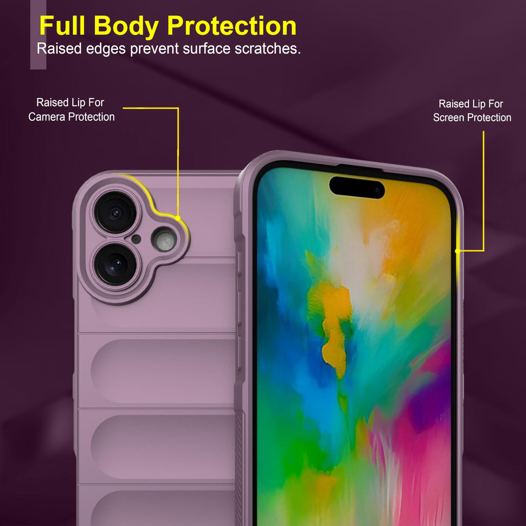 amazon basics Back Case Cover for iPhone 16 Plus | Compatible for iPhone 16 Plus Back Cover | Scratch-Resistant Back Cover | Clear