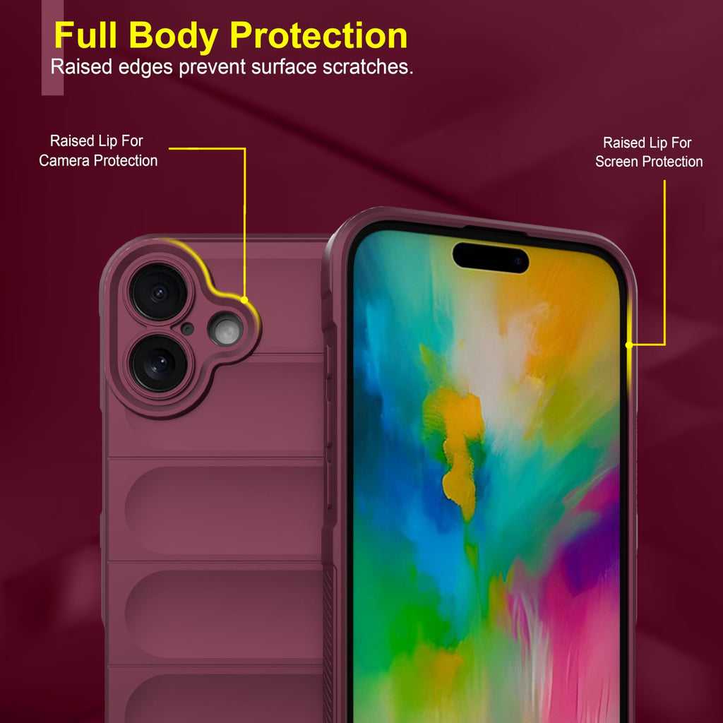 amazon basics Back Case Cover for iPhone 16 Plus | Compatible for iPhone 16 Plus Back Cover | Scratch-Resistant Back Cover | Clear