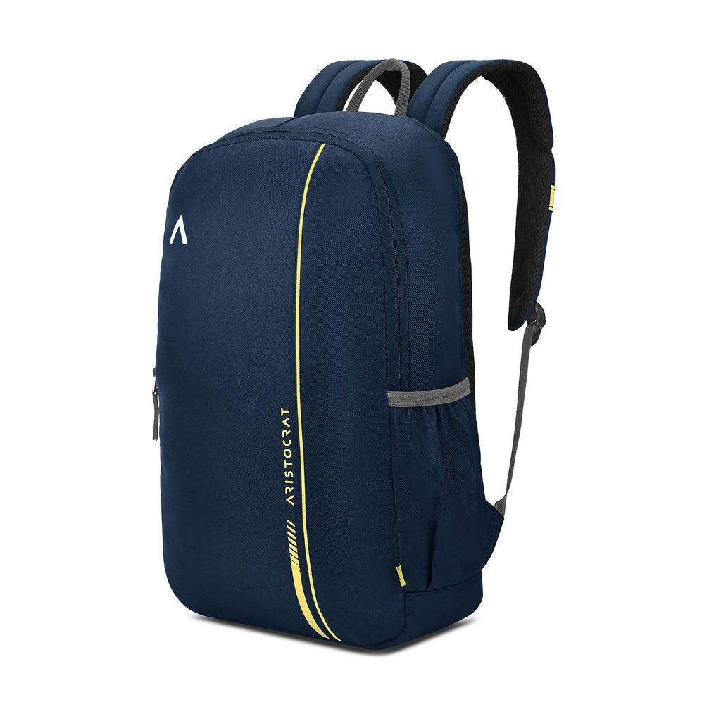 Aristocrat Nova 15L Laptop Backpack for Men & Women with Bottle Pocket | Padded Shoulder Straps, Multi Compartments