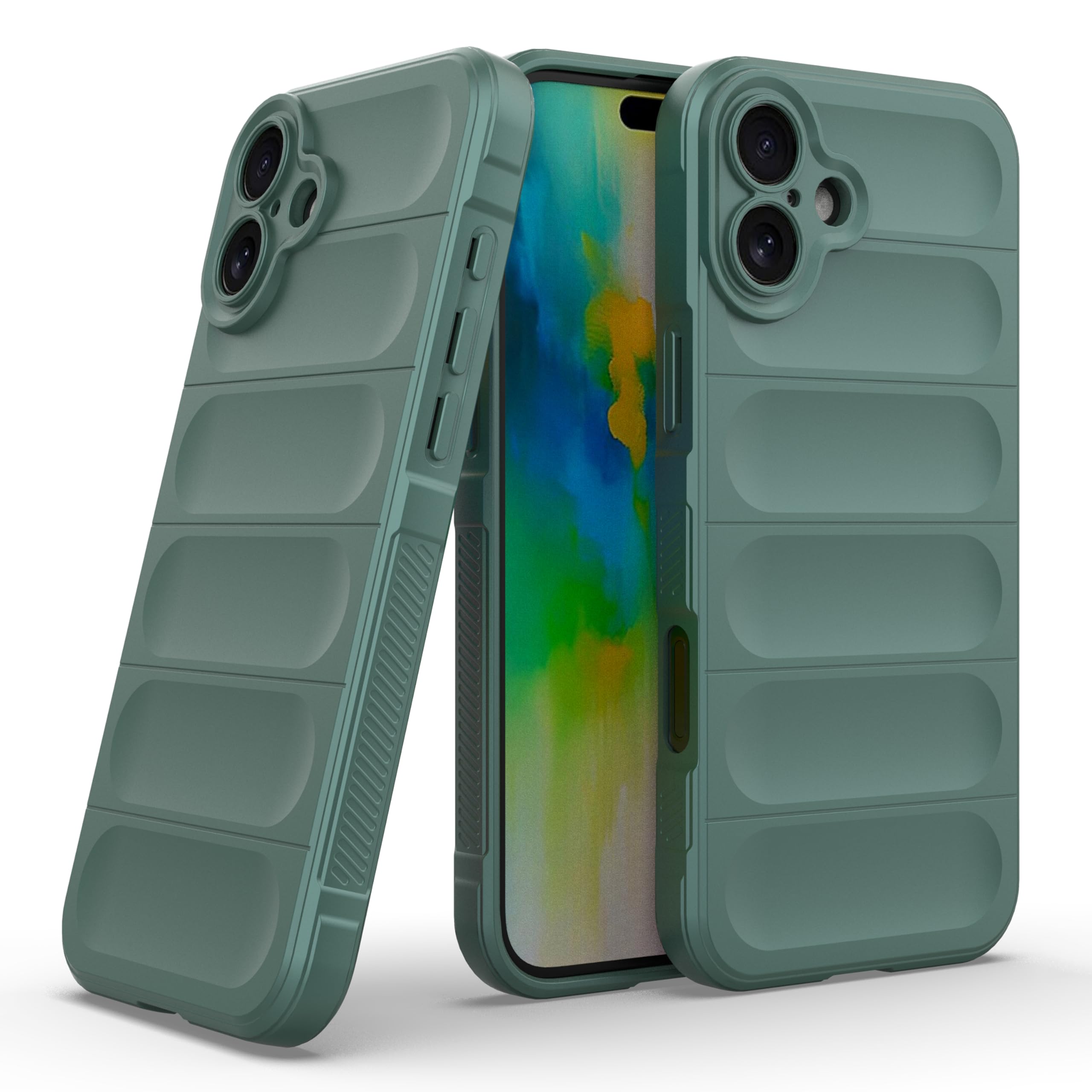 amazon basics Back Case Cover for iPhone 16 Plus | Compatible for iPhone 16 Plus Back Cover | Scratch-Resistant Back Cover | Clear