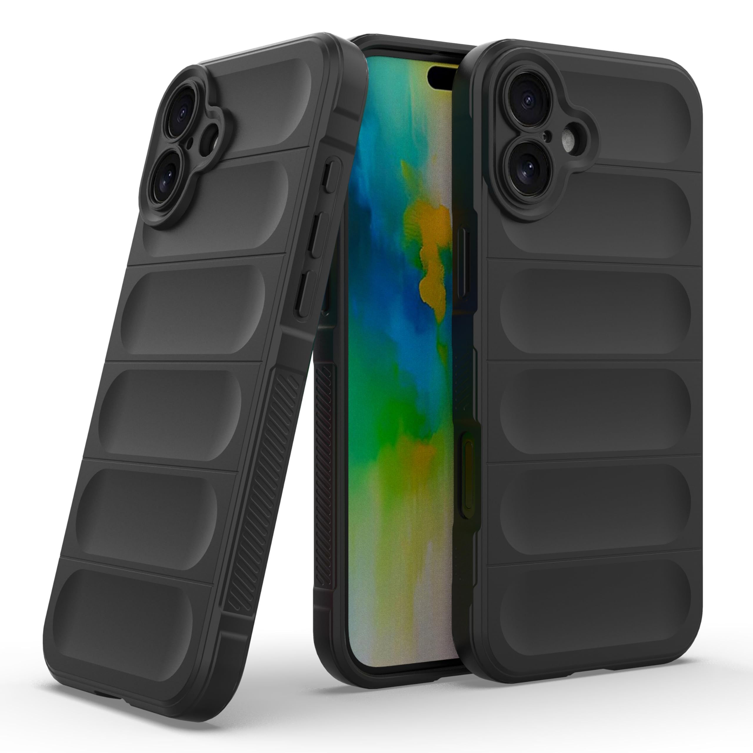 amazon basics Back Case Cover for iPhone 16 Plus | Compatible for iPhone 16 Plus Back Cover | Scratch-Resistant Back Cover | Clear