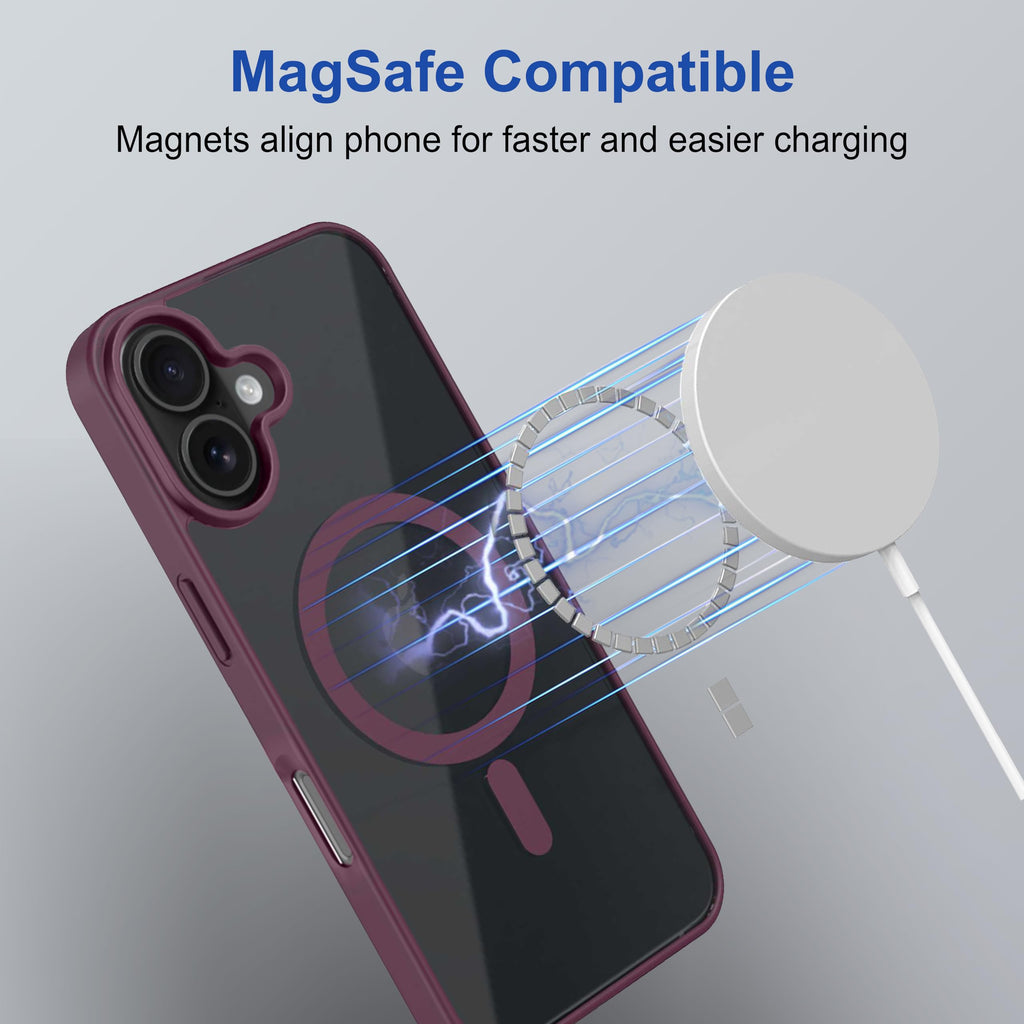 amazon basics Back Case Cover for iPhone 16 Plus | Compatible for iPhone 16 Plus Back Cover | Scratch-Resistant Back Cover | Clear