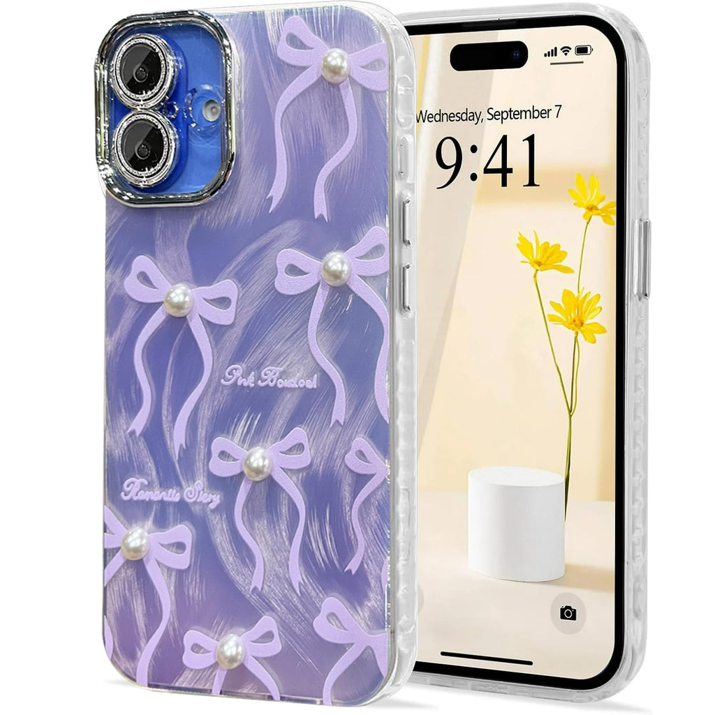 VONZEE Electroplating Transparent Clear Logo Back Cover TPU Compatible with iPhone 16 Plus Case, Compatible with Magsafe, Full Body & Individual Camera Protection for Each Lens for Men & Women (Gold)