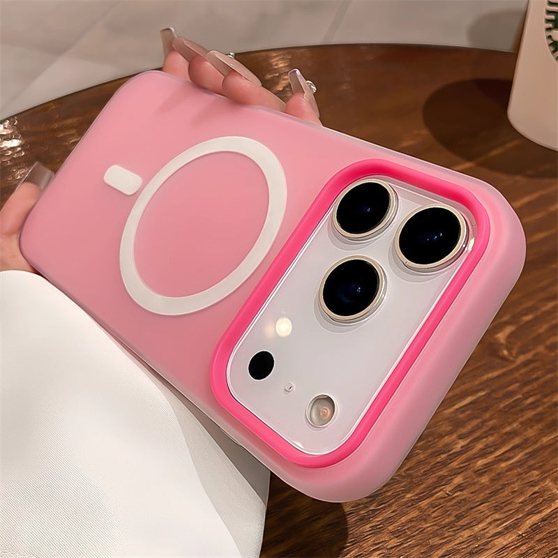 Suitable For 17 Pro Max Phone Case  Jelly Magnetic Two in one Frosted Simple Drop proof