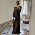 Women's Fashion Solid Color Sheath Dress