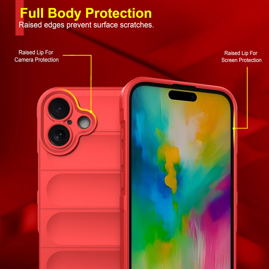 amazon basics Back Case Cover for iPhone 16 Plus | Compatible for iPhone 16 Plus Back Cover | Scratch-Resistant Back Cover | Clear