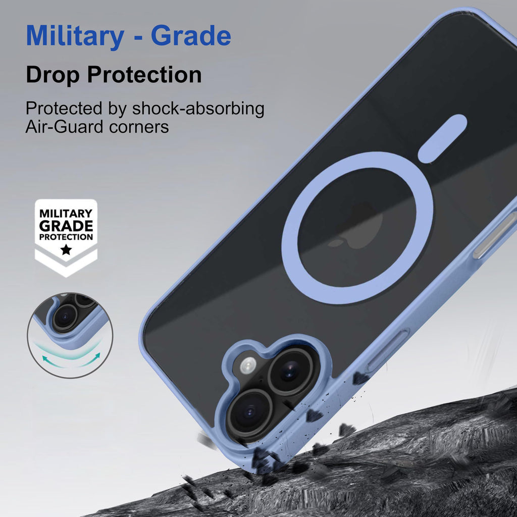 amazon basics Back Case Cover for iPhone 16 Plus | Compatible for iPhone 16 Plus Back Cover | Scratch-Resistant Back Cover | Clear