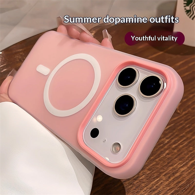 Suitable For 17 Pro Max Phone Case  Jelly Magnetic Two in one Frosted Simple Drop proof