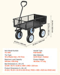 Garden Cart With Seat, 500 LBS, Rolling Steel Garden Work Seat