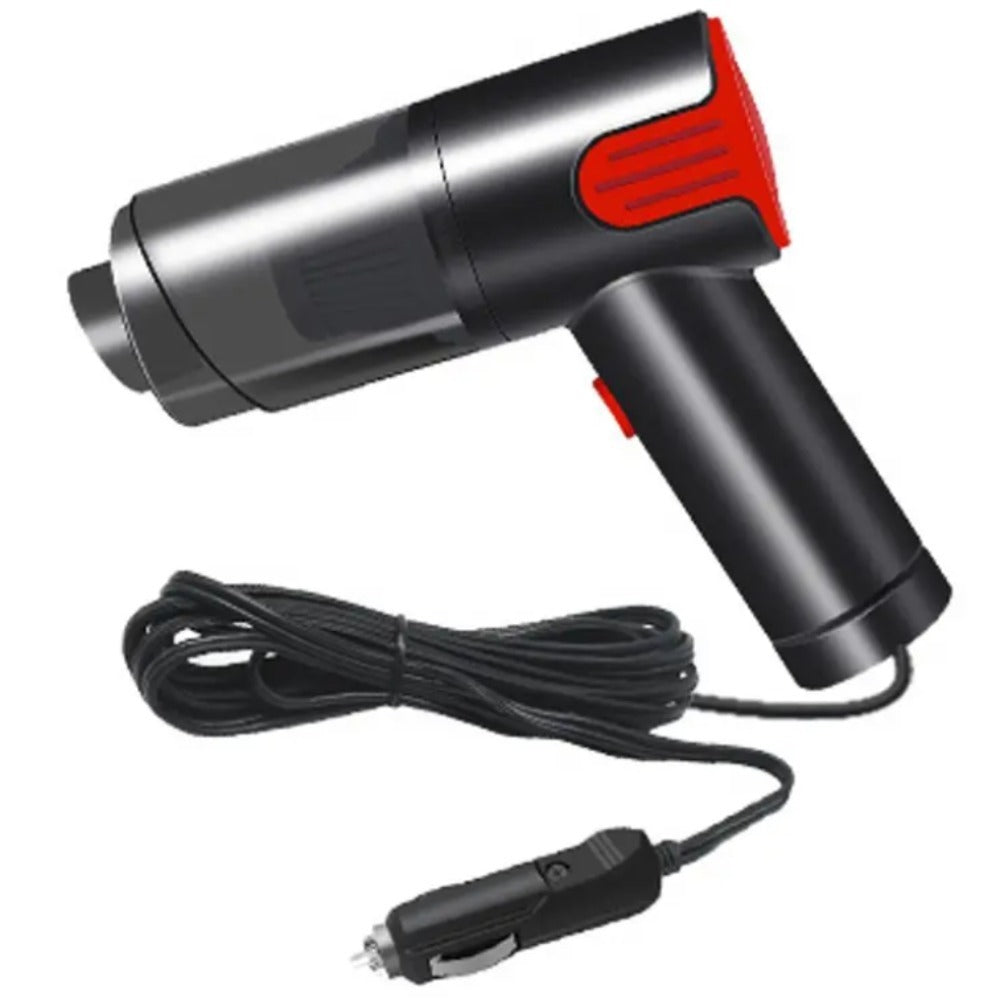 Wired Red Silver Car Vacuum Cleaner  Home Handheld Mini Desktop Vacuum Cleaner Portable