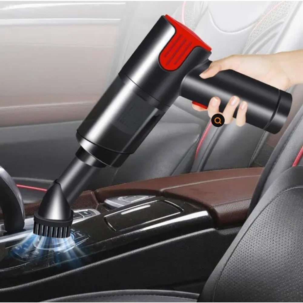 Wired Red Silver Car Vacuum Cleaner  Home Handheld Mini Desktop Vacuum Cleaner Portable