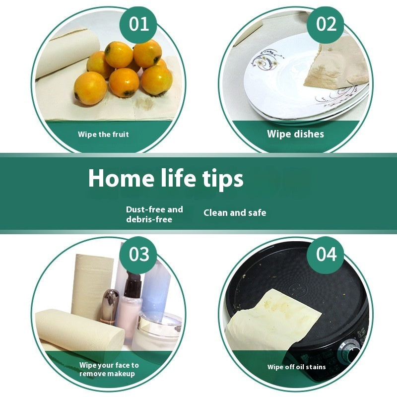 64 Rolls Natural Color Toilet Paper Household Affordable