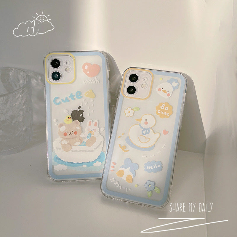 Fresh And Cute 17-Inch Compatible 16-Inch All-Covering Silicone Phone Case