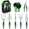 Garden Tools Set, 8 Piece Gardening Tools Set With Non Slip Ergonomic Handle, Heavy Duty Garden Tool Set With Storage Bag, Gardening Kit For Women