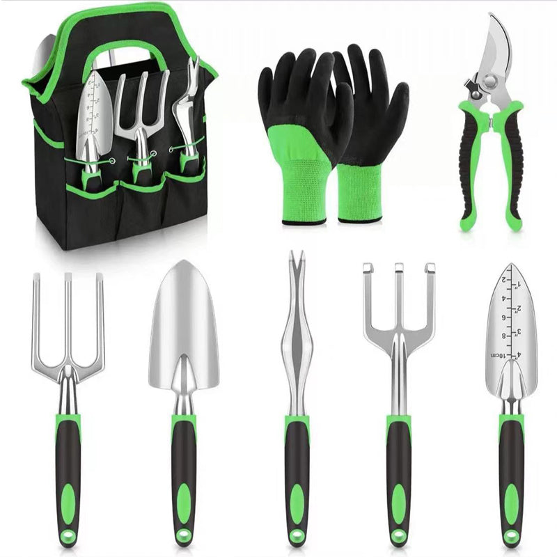 Garden Tools Set, 8 Piece Gardening Tools Set With Non Slip Ergonomic Handle, Heavy Duty Garden Tool Set With Storage Bag, Gardening Kit For Women