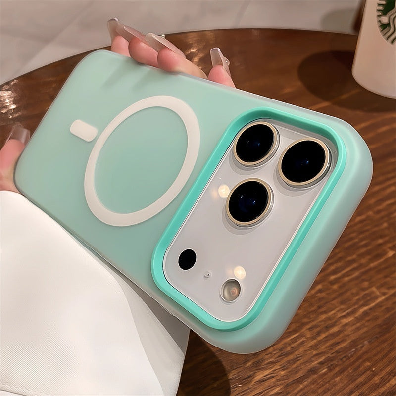 Suitable For 17 Pro Max Phone Case  Jelly Magnetic Two in one Frosted Simple Drop proof